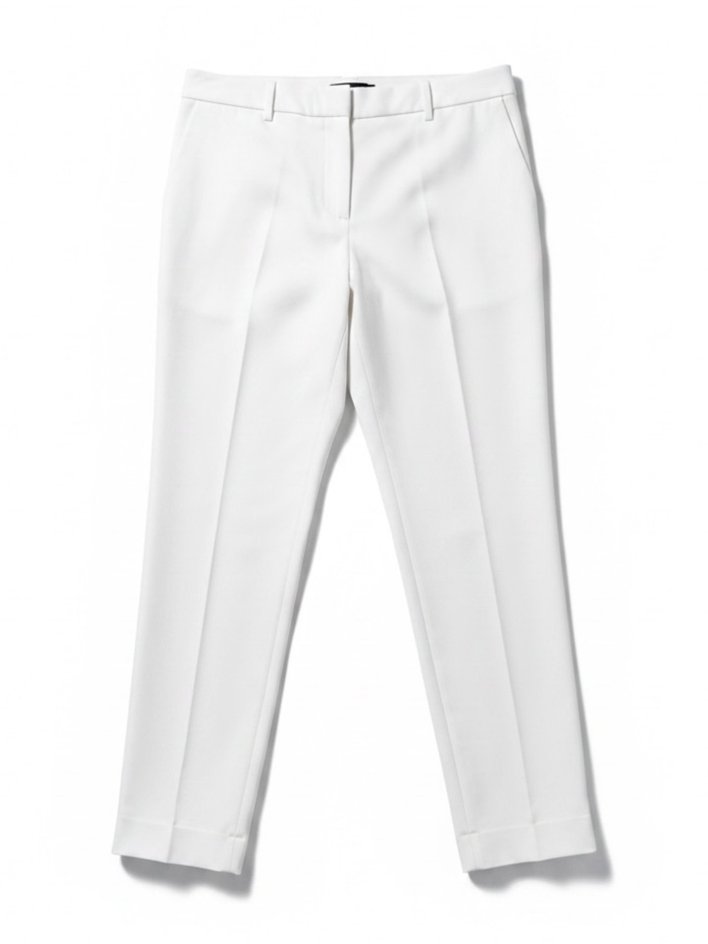 Talbots Hampshire Straight Ankle Pants Stretch White Size 10